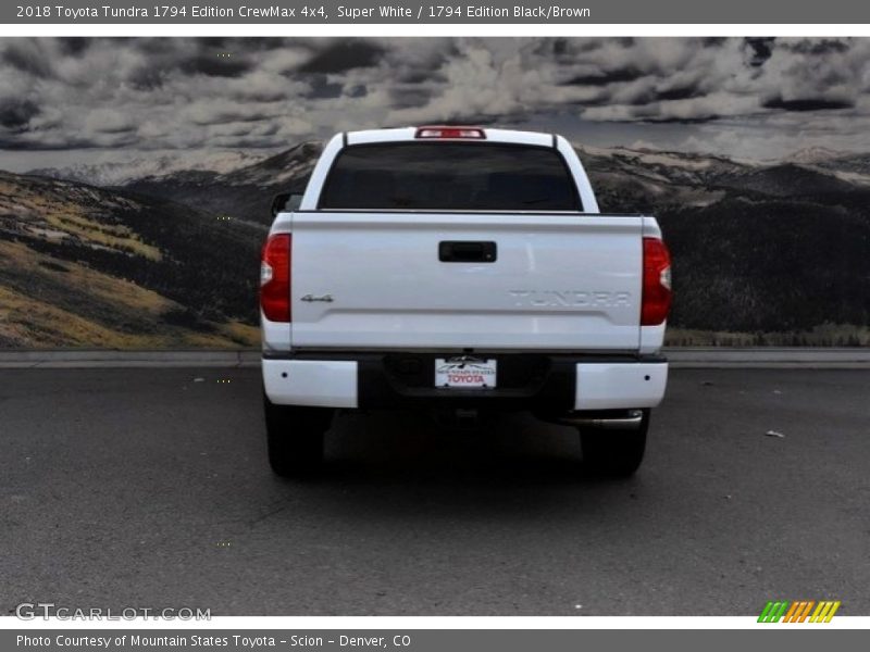 Super White / 1794 Edition Black/Brown 2018 Toyota Tundra 1794 Edition CrewMax 4x4