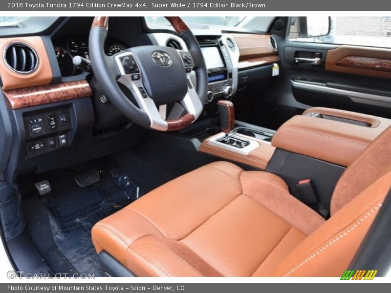 Super White / 1794 Edition Black/Brown 2018 Toyota Tundra 1794 Edition CrewMax 4x4