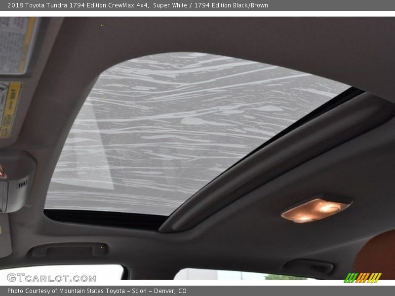 Super White / 1794 Edition Black/Brown 2018 Toyota Tundra 1794 Edition CrewMax 4x4