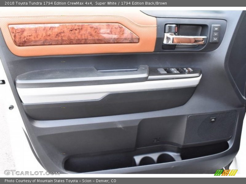 Super White / 1794 Edition Black/Brown 2018 Toyota Tundra 1794 Edition CrewMax 4x4