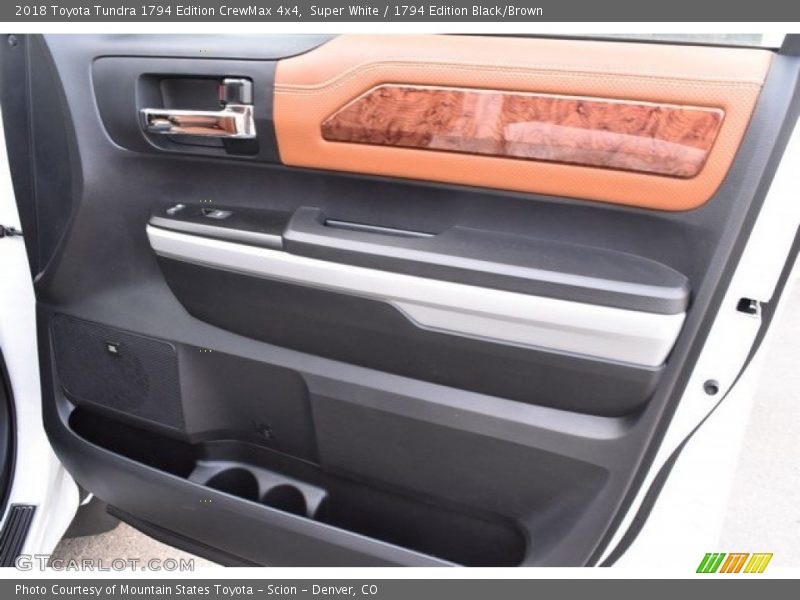 Super White / 1794 Edition Black/Brown 2018 Toyota Tundra 1794 Edition CrewMax 4x4