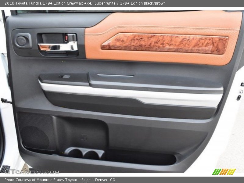 Super White / 1794 Edition Black/Brown 2018 Toyota Tundra 1794 Edition CrewMax 4x4