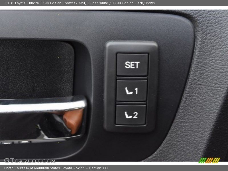 Super White / 1794 Edition Black/Brown 2018 Toyota Tundra 1794 Edition CrewMax 4x4