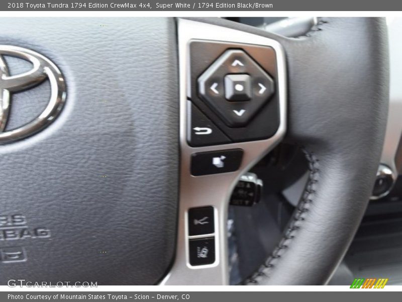 Super White / 1794 Edition Black/Brown 2018 Toyota Tundra 1794 Edition CrewMax 4x4