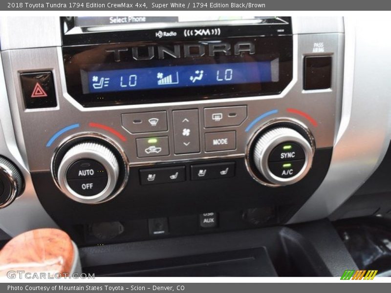Super White / 1794 Edition Black/Brown 2018 Toyota Tundra 1794 Edition CrewMax 4x4