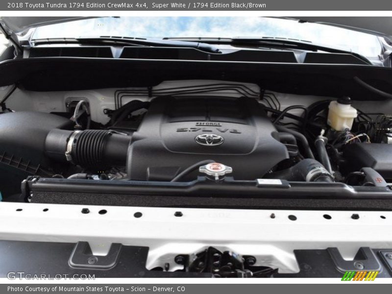 Super White / 1794 Edition Black/Brown 2018 Toyota Tundra 1794 Edition CrewMax 4x4