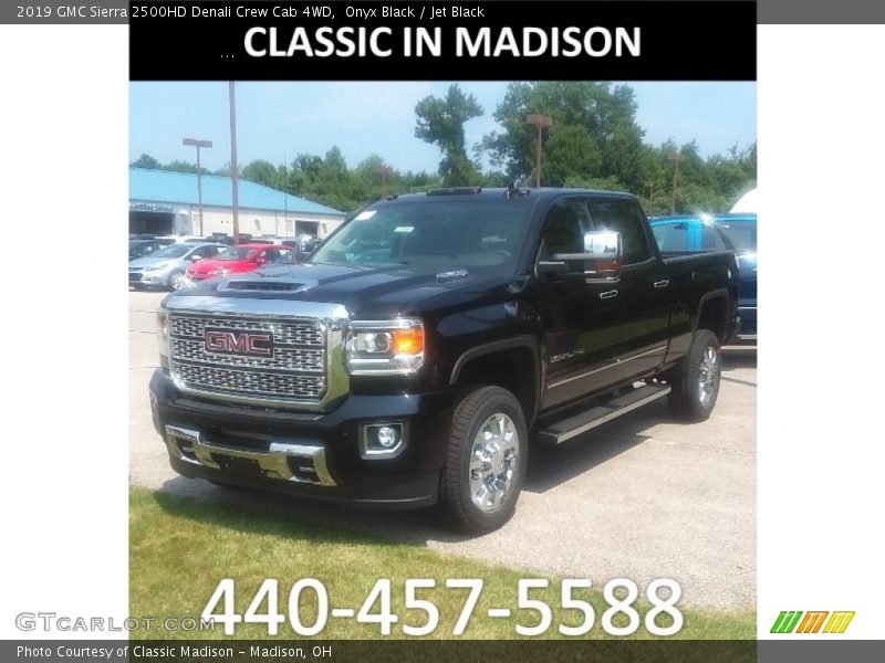 Onyx Black / Jet Black 2019 GMC Sierra 2500HD Denali Crew Cab 4WD