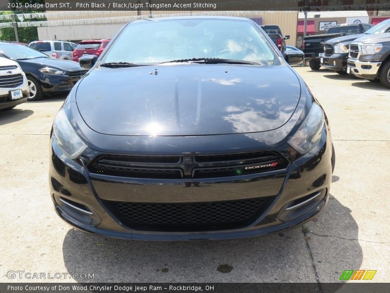 Pitch Black / Black/Light Tungsten Accent Stitching 2015 Dodge Dart SXT
