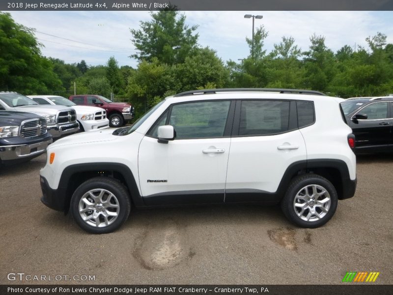 Alpine White / Black 2018 Jeep Renegade Latitude 4x4