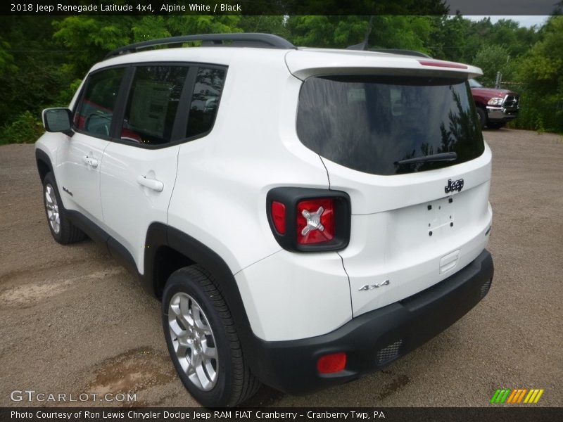 Alpine White / Black 2018 Jeep Renegade Latitude 4x4