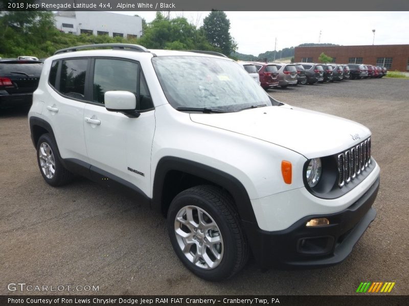 Alpine White / Black 2018 Jeep Renegade Latitude 4x4