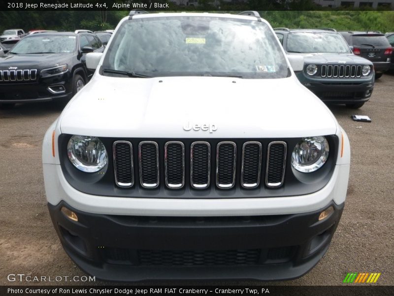 Alpine White / Black 2018 Jeep Renegade Latitude 4x4