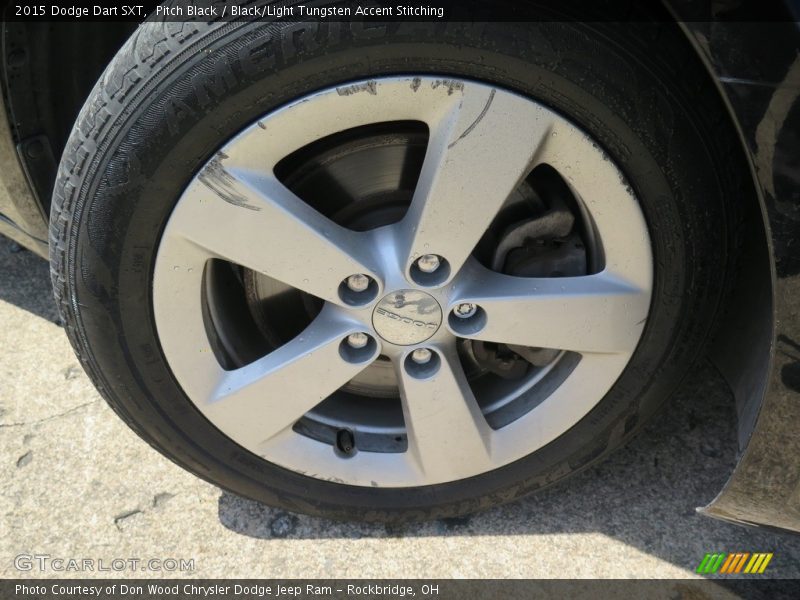 Pitch Black / Black/Light Tungsten Accent Stitching 2015 Dodge Dart SXT