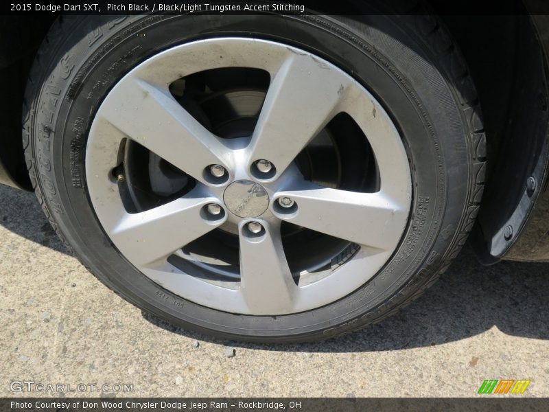 Pitch Black / Black/Light Tungsten Accent Stitching 2015 Dodge Dart SXT