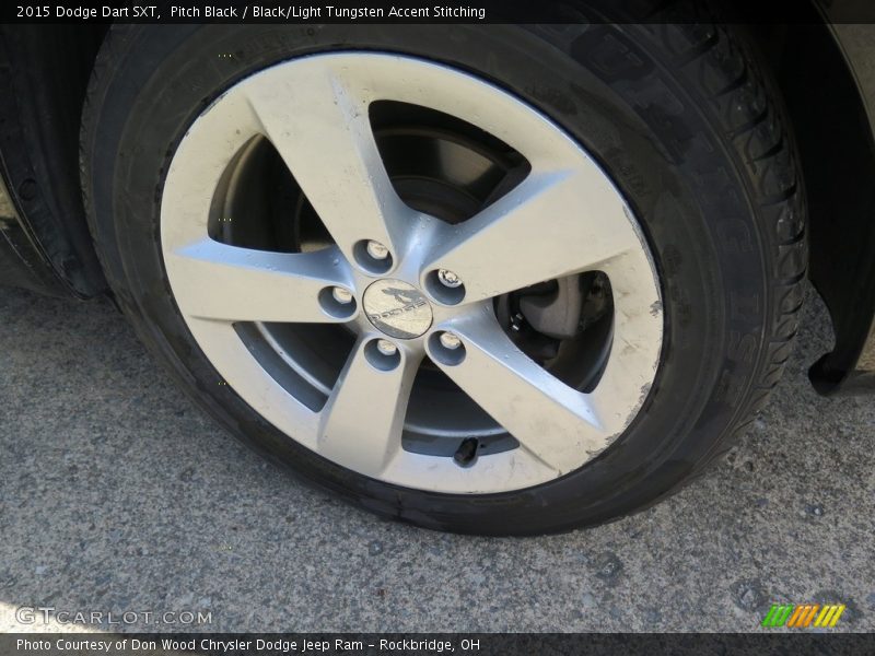 Pitch Black / Black/Light Tungsten Accent Stitching 2015 Dodge Dart SXT