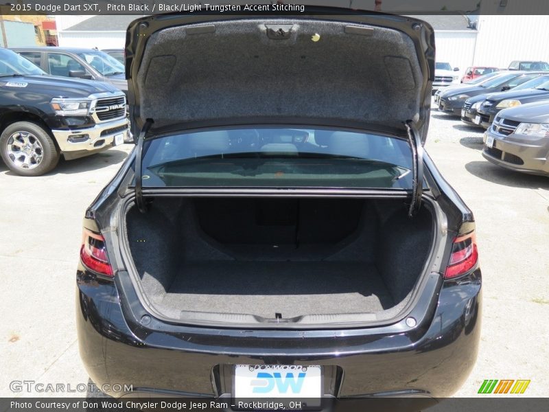 Pitch Black / Black/Light Tungsten Accent Stitching 2015 Dodge Dart SXT