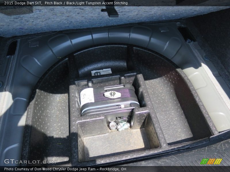 Pitch Black / Black/Light Tungsten Accent Stitching 2015 Dodge Dart SXT