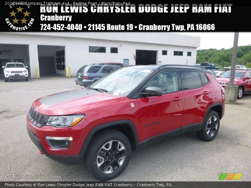 Redline Pearl / Black/Ruby Red 2018 Jeep Compass Trailhawk 4x4