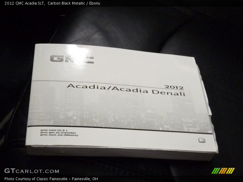 Carbon Black Metallic / Ebony 2012 GMC Acadia SLT