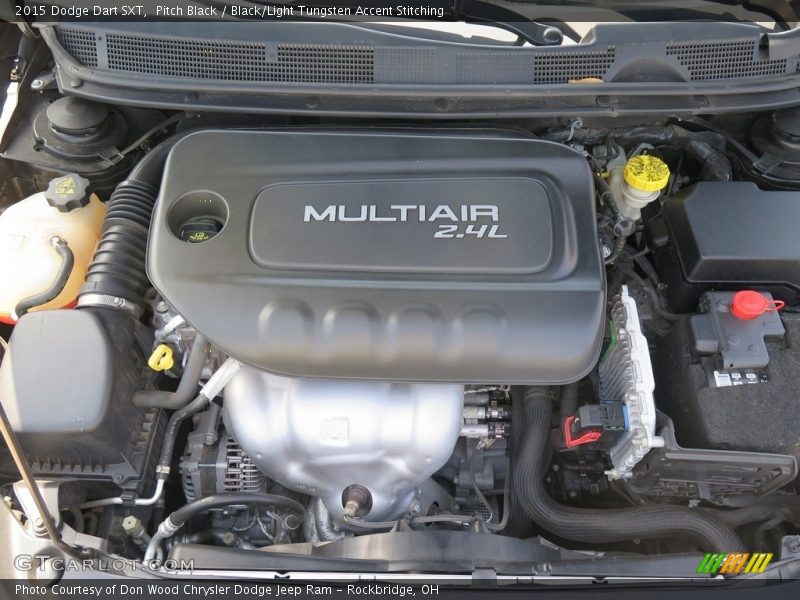 Pitch Black / Black/Light Tungsten Accent Stitching 2015 Dodge Dart SXT