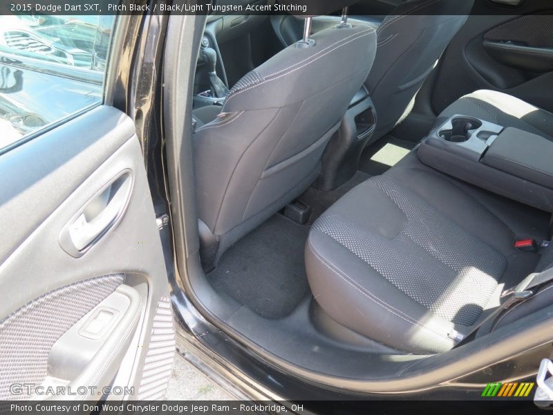 Pitch Black / Black/Light Tungsten Accent Stitching 2015 Dodge Dart SXT