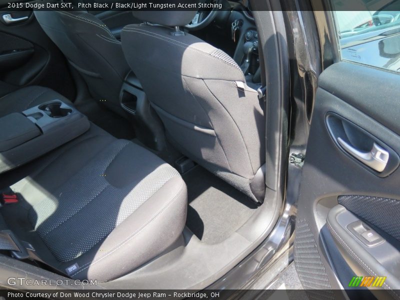 Pitch Black / Black/Light Tungsten Accent Stitching 2015 Dodge Dart SXT