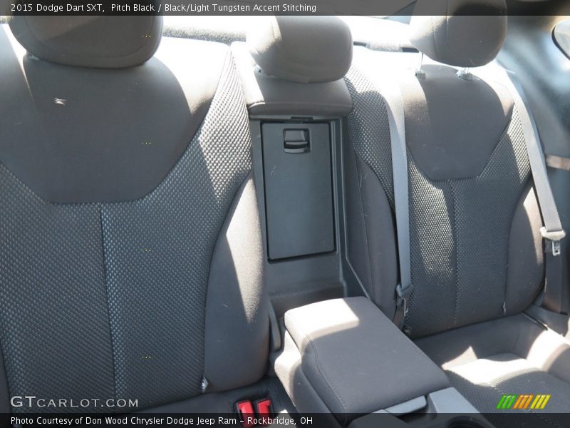 Pitch Black / Black/Light Tungsten Accent Stitching 2015 Dodge Dart SXT