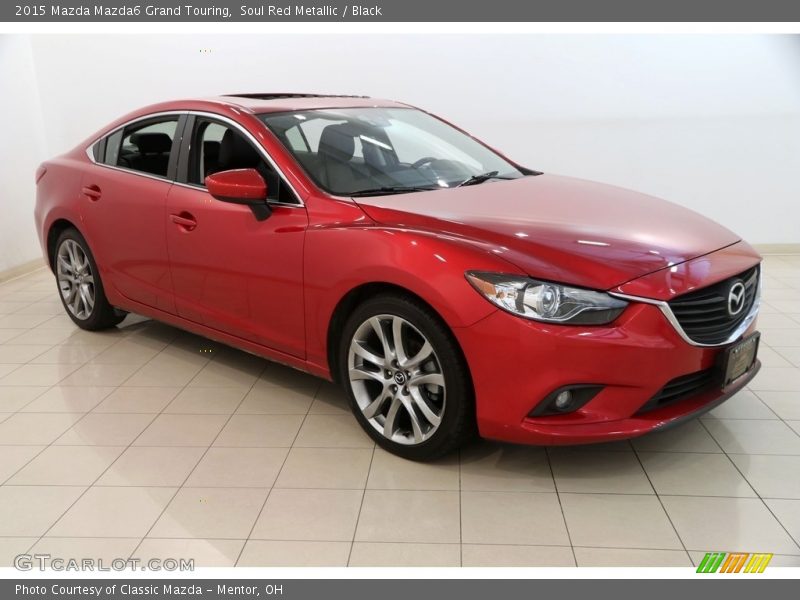Soul Red Metallic / Black 2015 Mazda Mazda6 Grand Touring