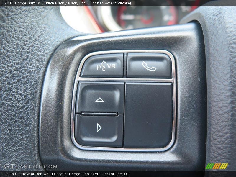 Pitch Black / Black/Light Tungsten Accent Stitching 2015 Dodge Dart SXT