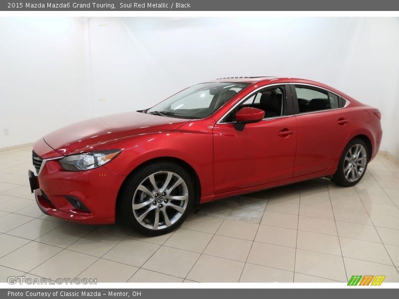 Soul Red Metallic / Black 2015 Mazda Mazda6 Grand Touring