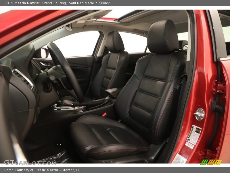 Soul Red Metallic / Black 2015 Mazda Mazda6 Grand Touring