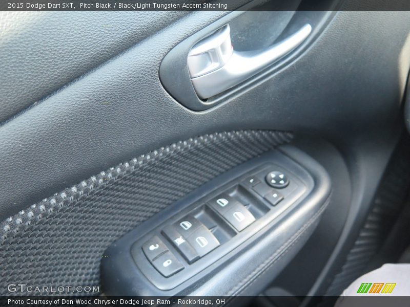 Pitch Black / Black/Light Tungsten Accent Stitching 2015 Dodge Dart SXT