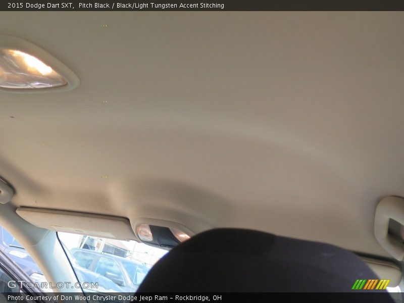 Pitch Black / Black/Light Tungsten Accent Stitching 2015 Dodge Dart SXT