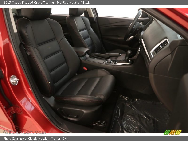 Soul Red Metallic / Black 2015 Mazda Mazda6 Grand Touring