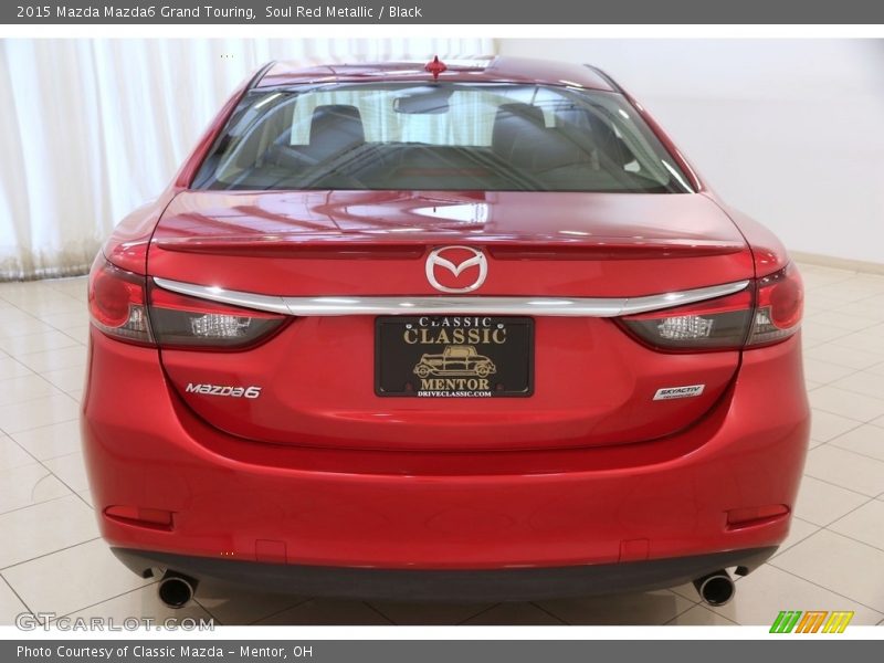 Soul Red Metallic / Black 2015 Mazda Mazda6 Grand Touring