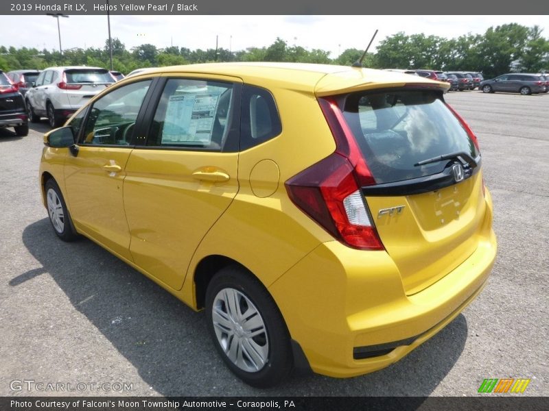 Helios Yellow Pearl / Black 2019 Honda Fit LX