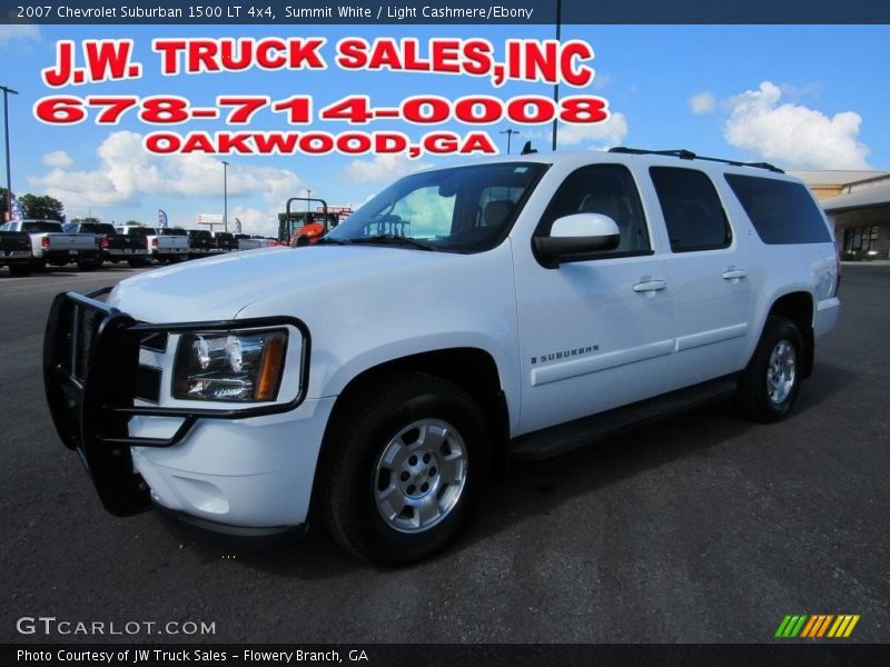 Summit White / Light Cashmere/Ebony 2007 Chevrolet Suburban 1500 LT 4x4