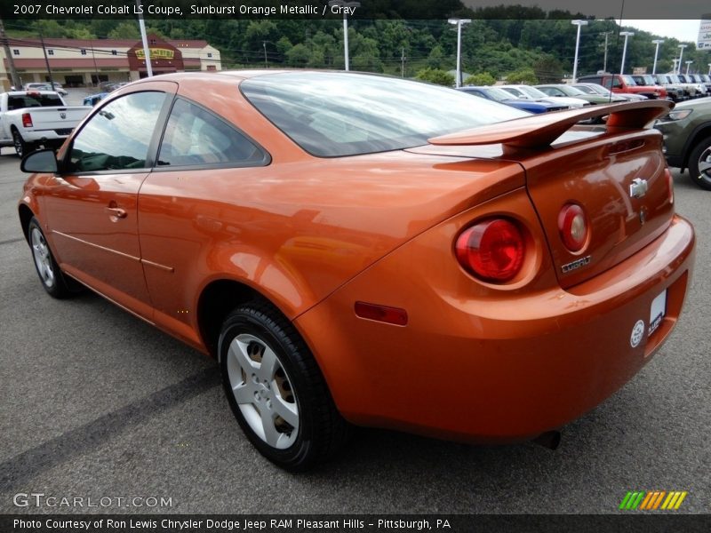 Sunburst Orange Metallic / Gray 2007 Chevrolet Cobalt LS Coupe