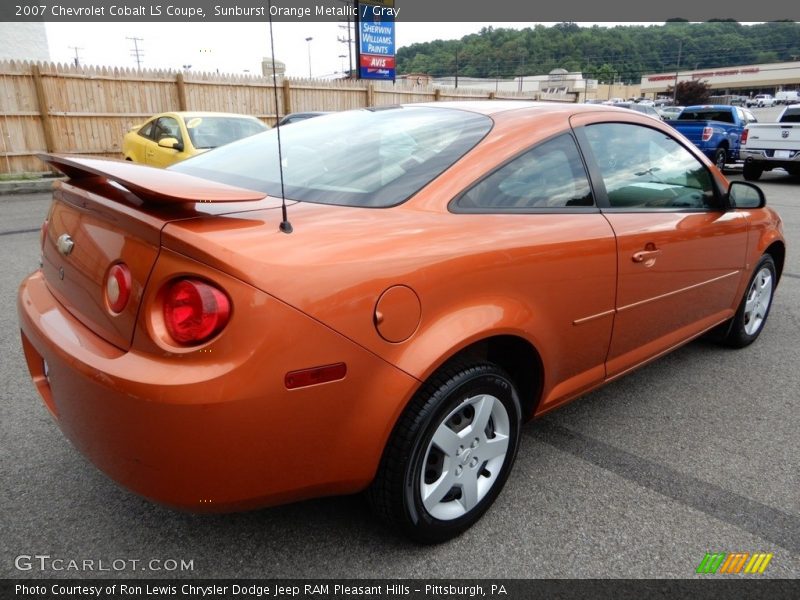 Sunburst Orange Metallic / Gray 2007 Chevrolet Cobalt LS Coupe