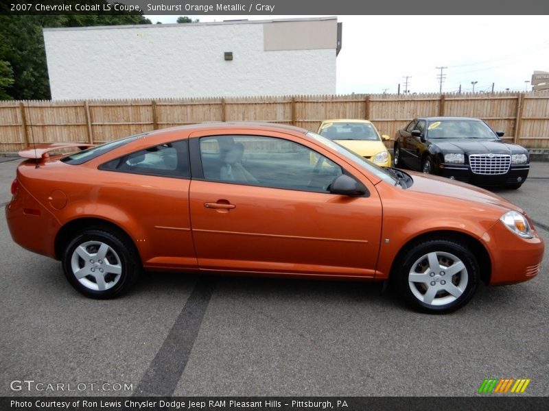 Sunburst Orange Metallic / Gray 2007 Chevrolet Cobalt LS Coupe