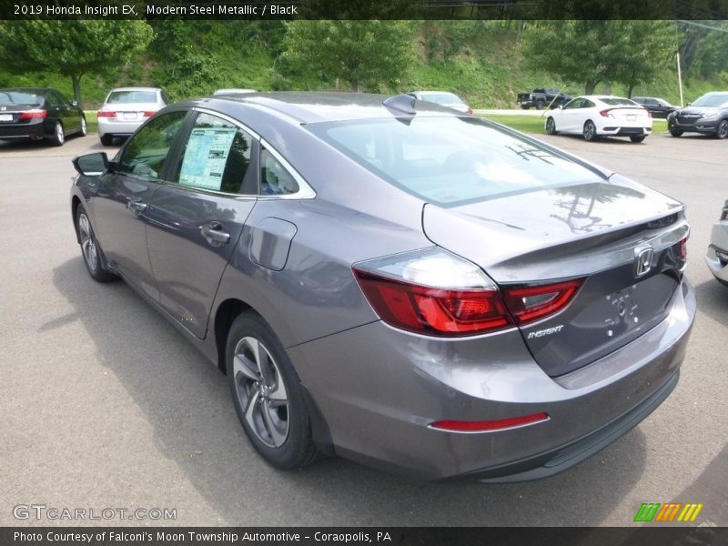 Modern Steel Metallic / Black 2019 Honda Insight EX
