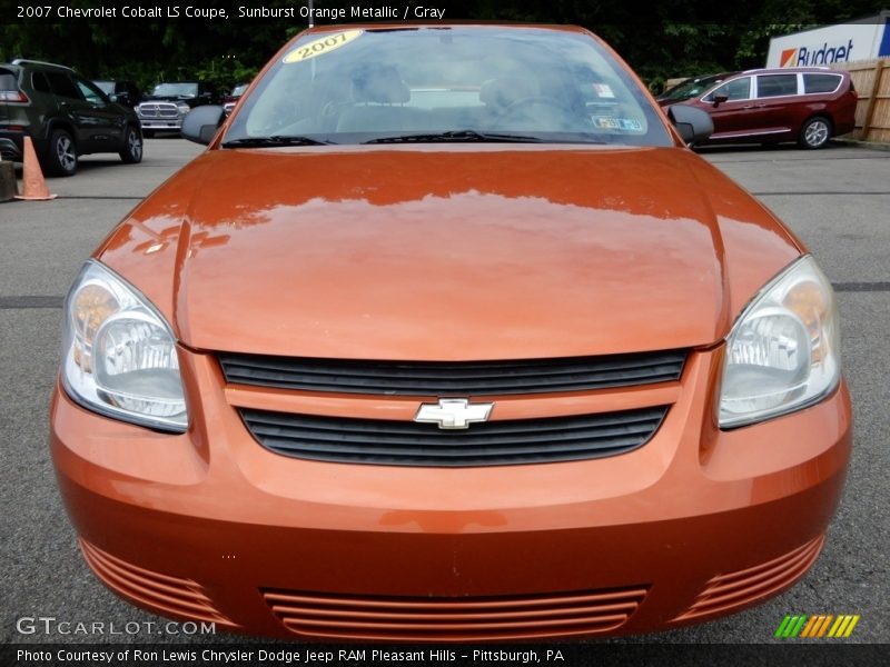 Sunburst Orange Metallic / Gray 2007 Chevrolet Cobalt LS Coupe