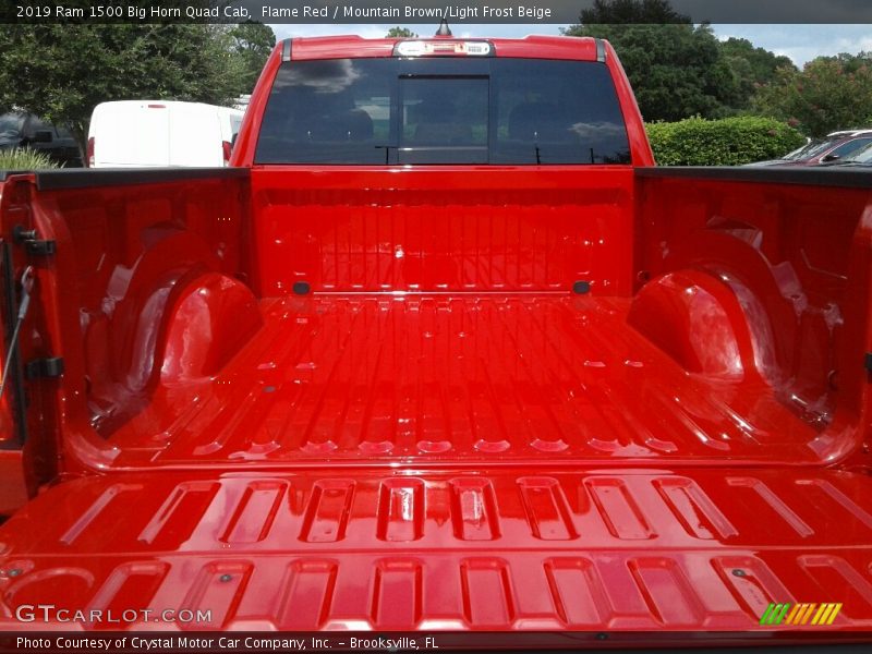 Flame Red / Mountain Brown/Light Frost Beige 2019 Ram 1500 Big Horn Quad Cab