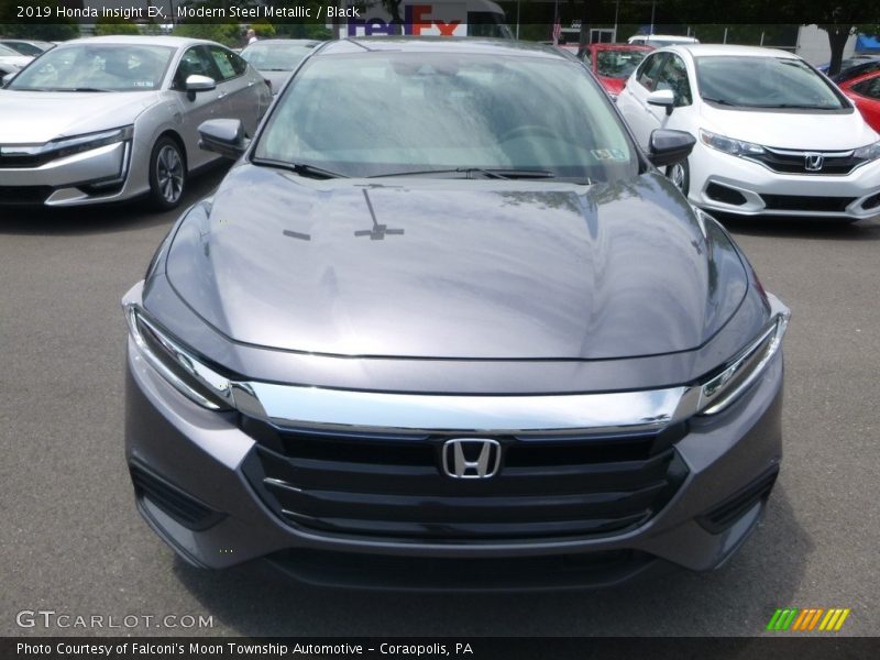 Modern Steel Metallic / Black 2019 Honda Insight EX