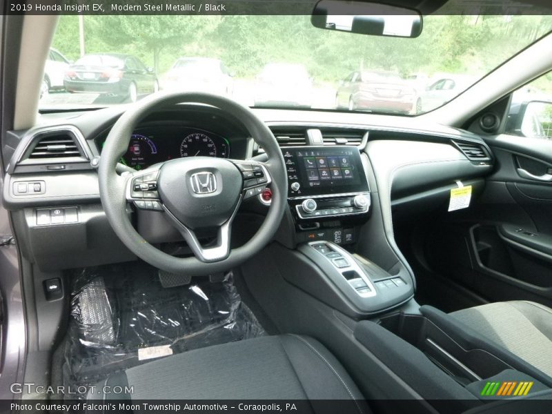 Modern Steel Metallic / Black 2019 Honda Insight EX