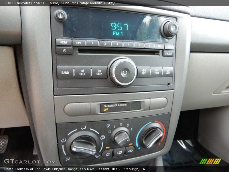 Sunburst Orange Metallic / Gray 2007 Chevrolet Cobalt LS Coupe