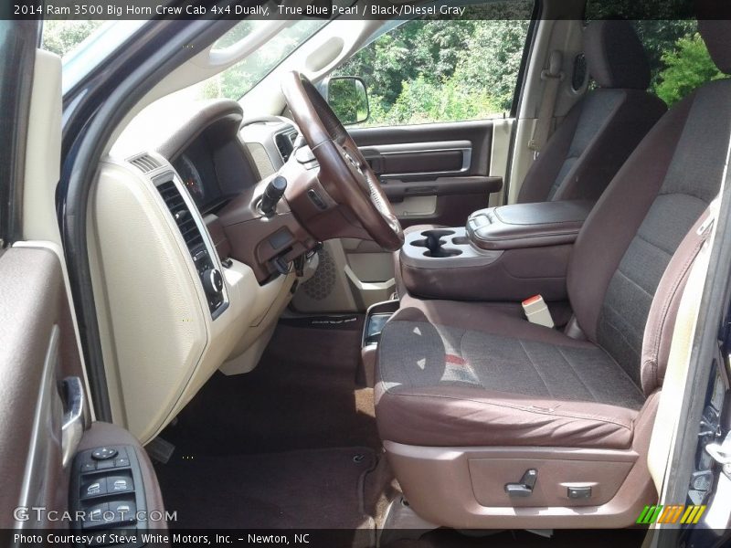 True Blue Pearl / Black/Diesel Gray 2014 Ram 3500 Big Horn Crew Cab 4x4 Dually