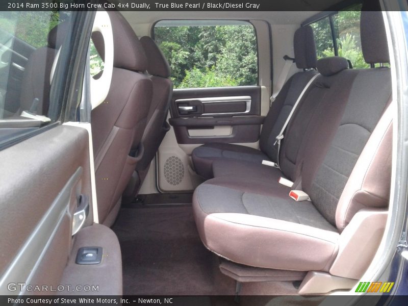 True Blue Pearl / Black/Diesel Gray 2014 Ram 3500 Big Horn Crew Cab 4x4 Dually
