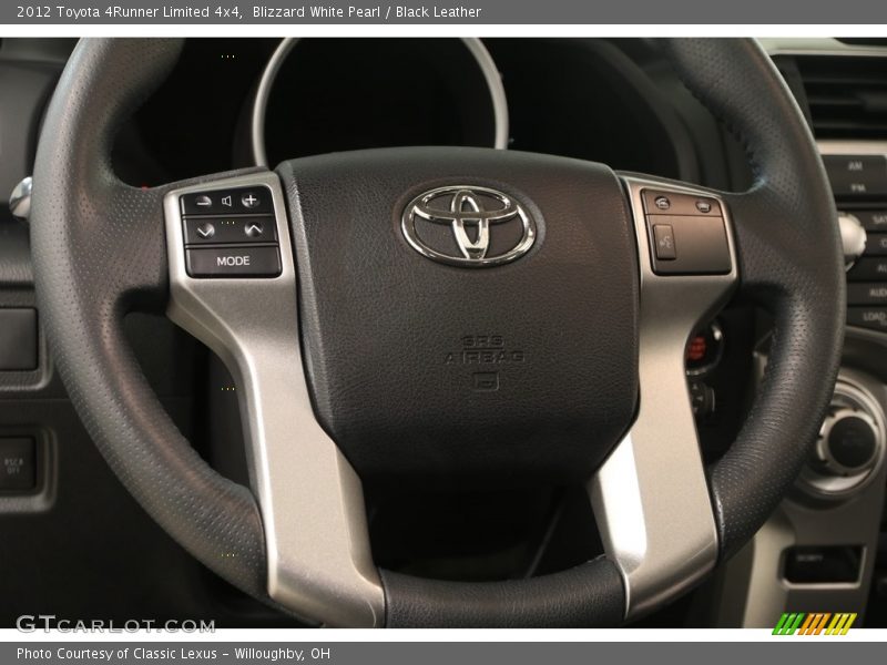 Blizzard White Pearl / Black Leather 2012 Toyota 4Runner Limited 4x4