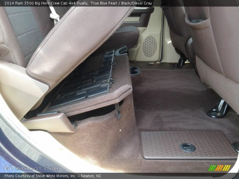 True Blue Pearl / Black/Diesel Gray 2014 Ram 3500 Big Horn Crew Cab 4x4 Dually